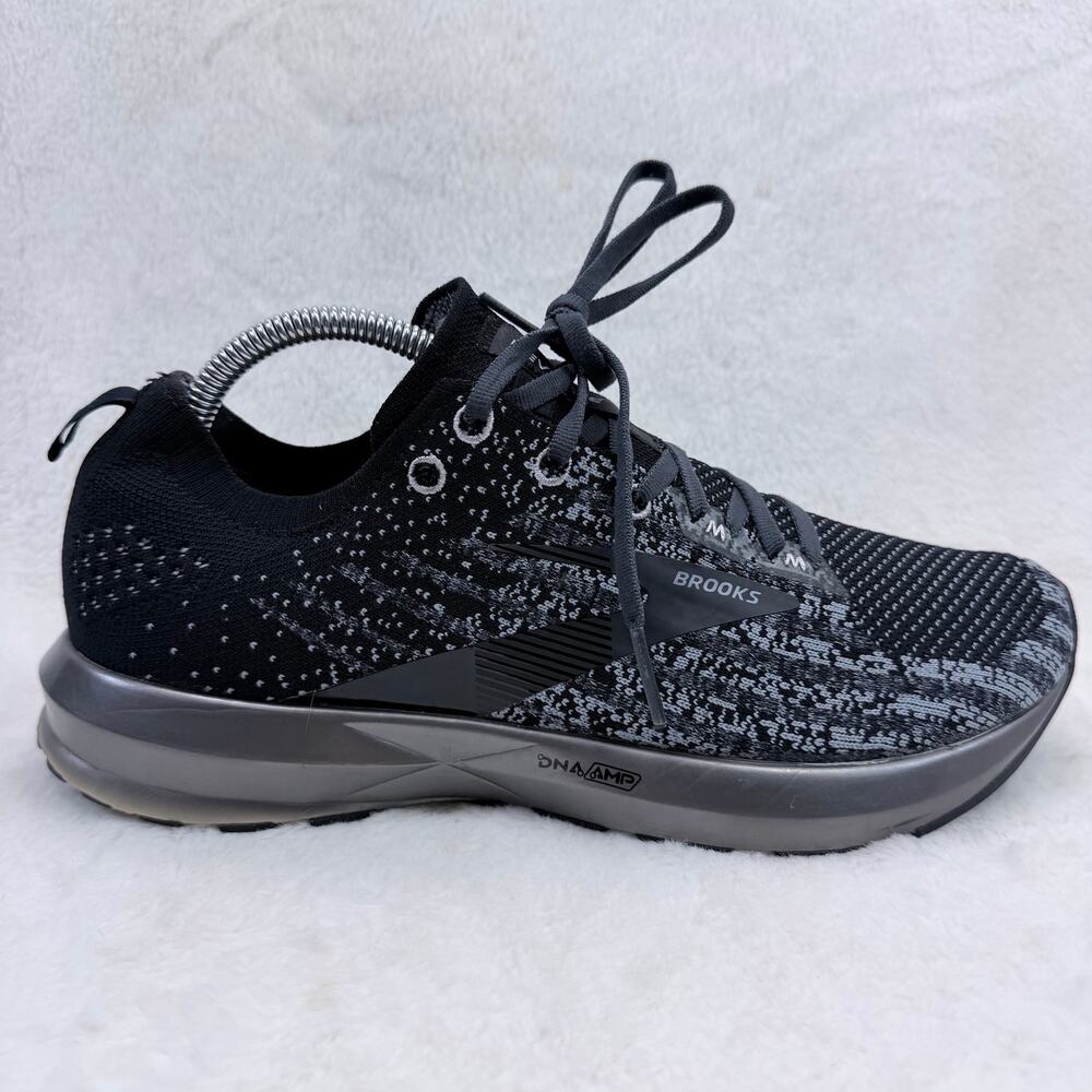 Brooks Levitate 3 Womens Running Shoes Black Ebony Silver Size 10.5 Sneakers Run